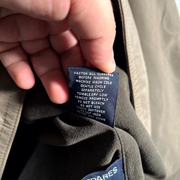 Roundtree & Yorke Bomber Jacket Mens Large Brown Microfiber Full Zip Outdoor - Picture 5 of 9